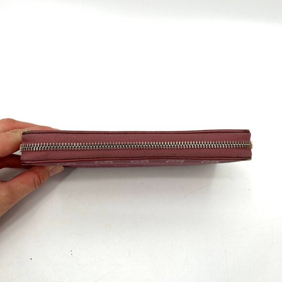 GUCCI Barbie Pink GG Signature Leather Full Zip Guccissima Continental Wallet - Picture 6 of 14
